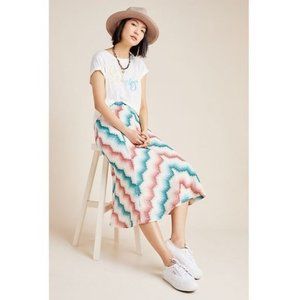 Anthropologie maeve maria chevron skirt small